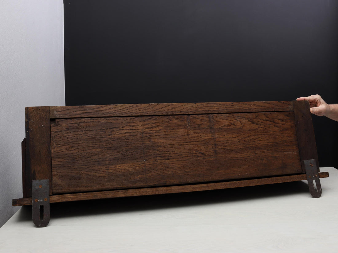 Antique Mechelen Style Coat Rack with Shelf – Wall Mount Entryway Decor