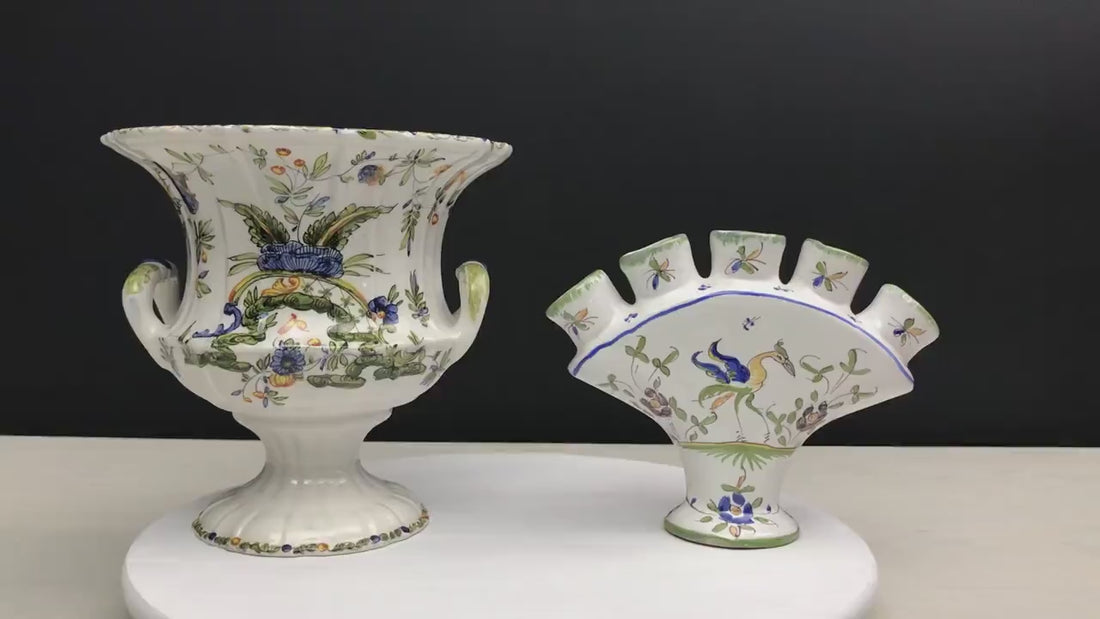 Unique Hand-Painted Tulip Vase- Urn Planter: A Fusion of Style and Function for Modern & Vintage Decor