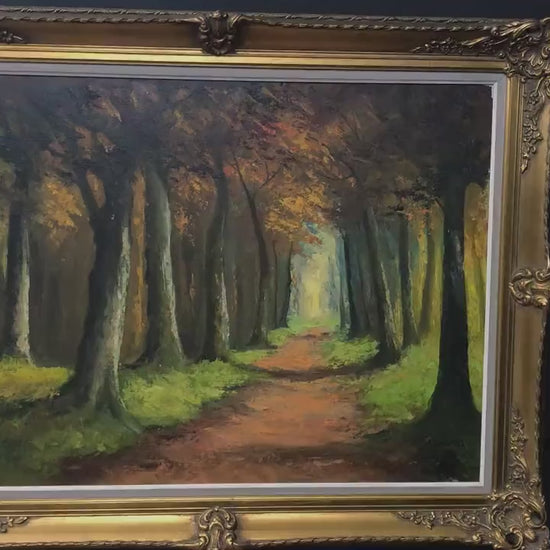 Forest Painting -Original Artwork | Antique Oil Painting |Vintage Home Decor| Unique Gift Ideas