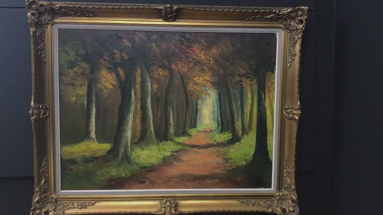 Forest Painting -Original Artwork | Antique Oil Painting |Vintage Home Decor| Unique Gift Ideas