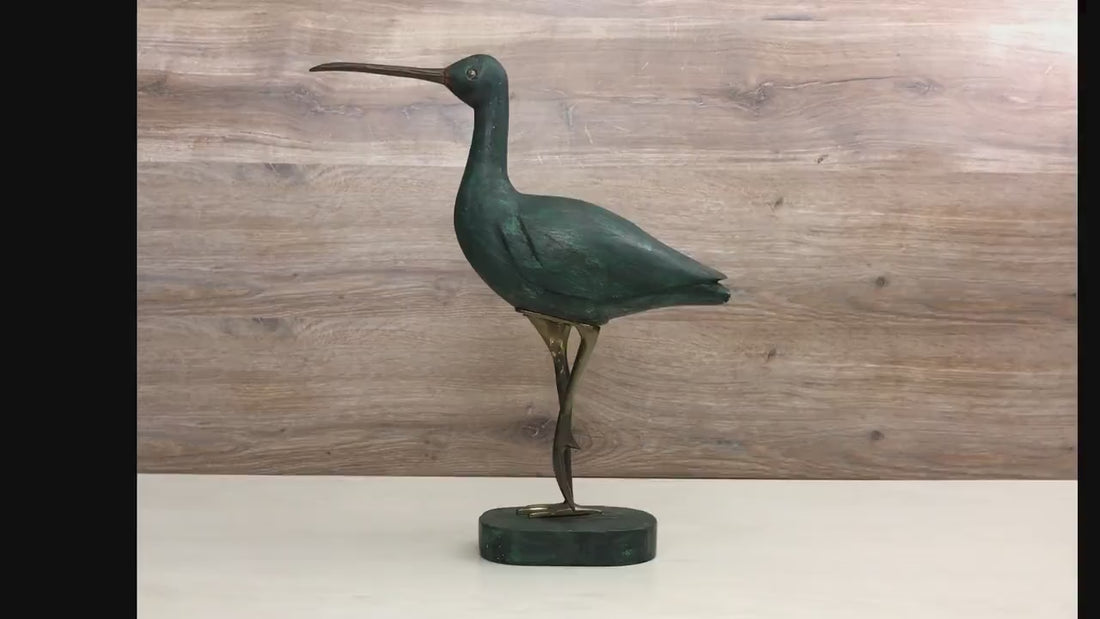 Wooden Bird Figurine| Decorative Bird Sculpture | Console Table Decor | Bird Lovers Gift