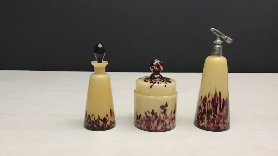 Elegant Vanity Set -Bathroom Decor | Unique Gift Idea-Perfume Bottles & Jewelry Storage