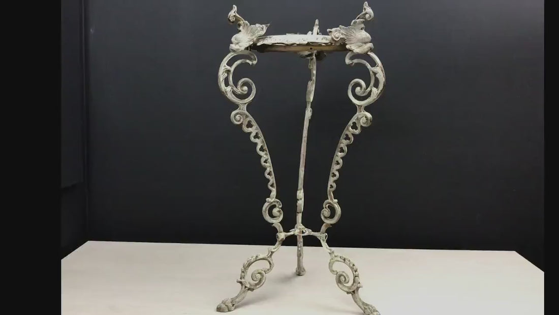 Vintage Brass Plant Stand-Vintage Home Decor | Indoor Plant Stand-Plant Lover Gift