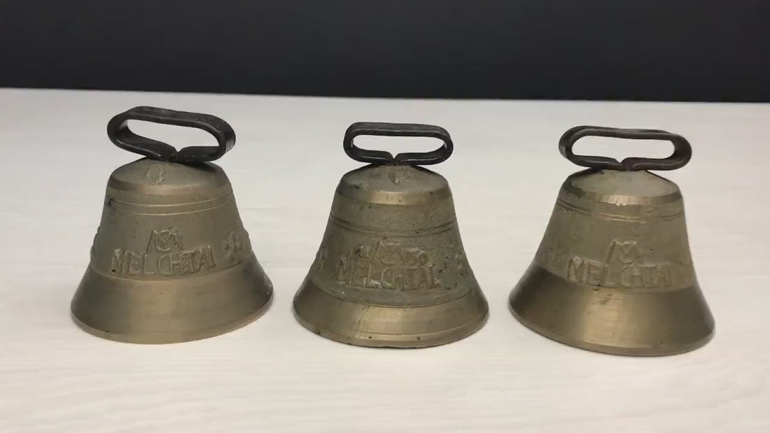 Swiss Vintage Brass Bells: A Timeless Accent for Modern Farmhouse Decor
