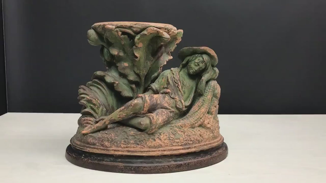 Antique Terracotta-Plant Holder-Candle Holder-Design Inspiration-Garden Sculpture-Outdoor Statue-Terracotta Sculpture-Terracotta Statue