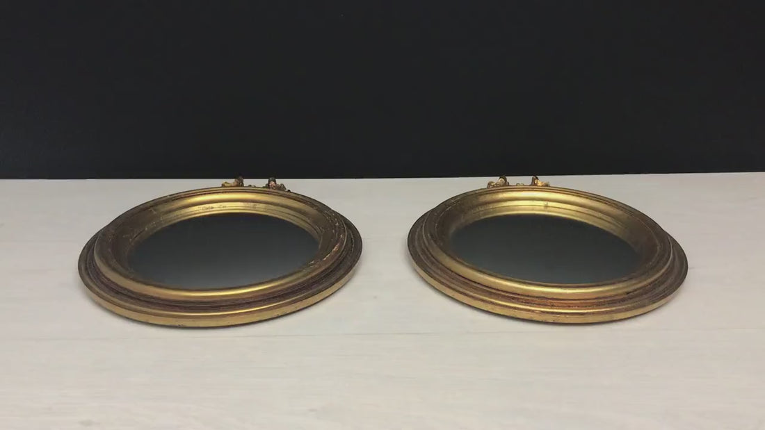 Antique Gold Wall Mirrors - Round Wall Mirror | Unique Gift Ideas| Vintage Home Decor