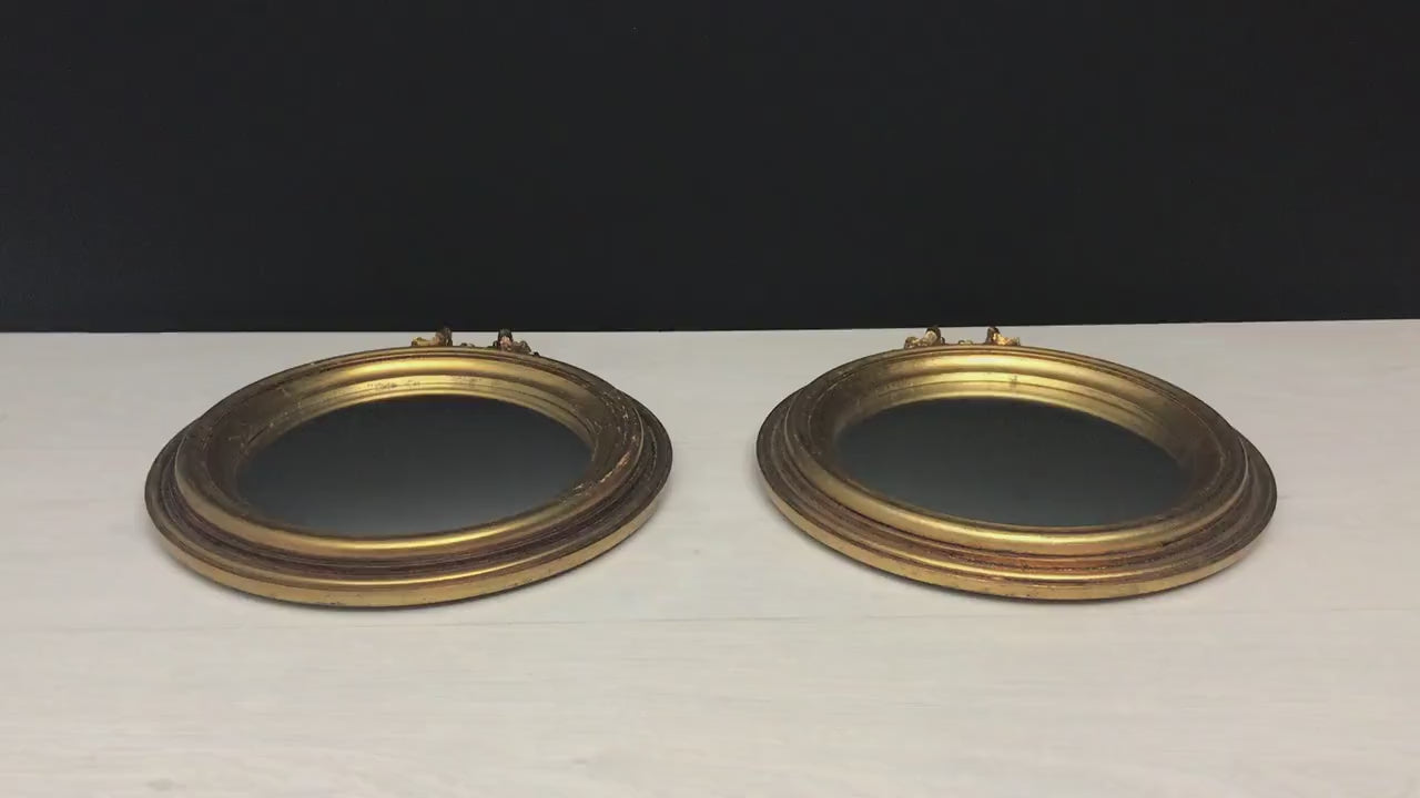Antique Gold Wall Mirrors - Round Wall Mirror | Unique Gift Ideas| Vintage Home Decor