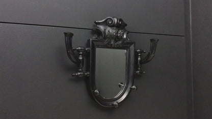 Antique Mirror hat holder