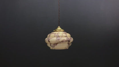 Gorgeous Glass Pendant Light Fixture | Art Deco Lighting- Unique Lamp | Unique Lighting