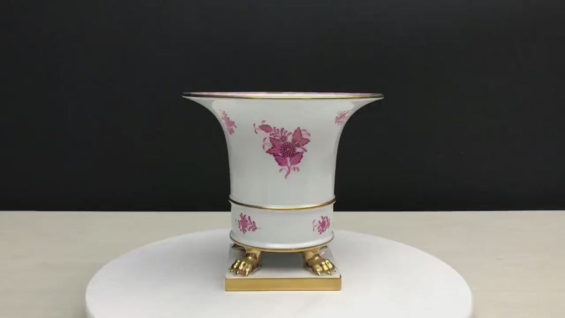 Gorgeous Herend hand-painted porcelain vase