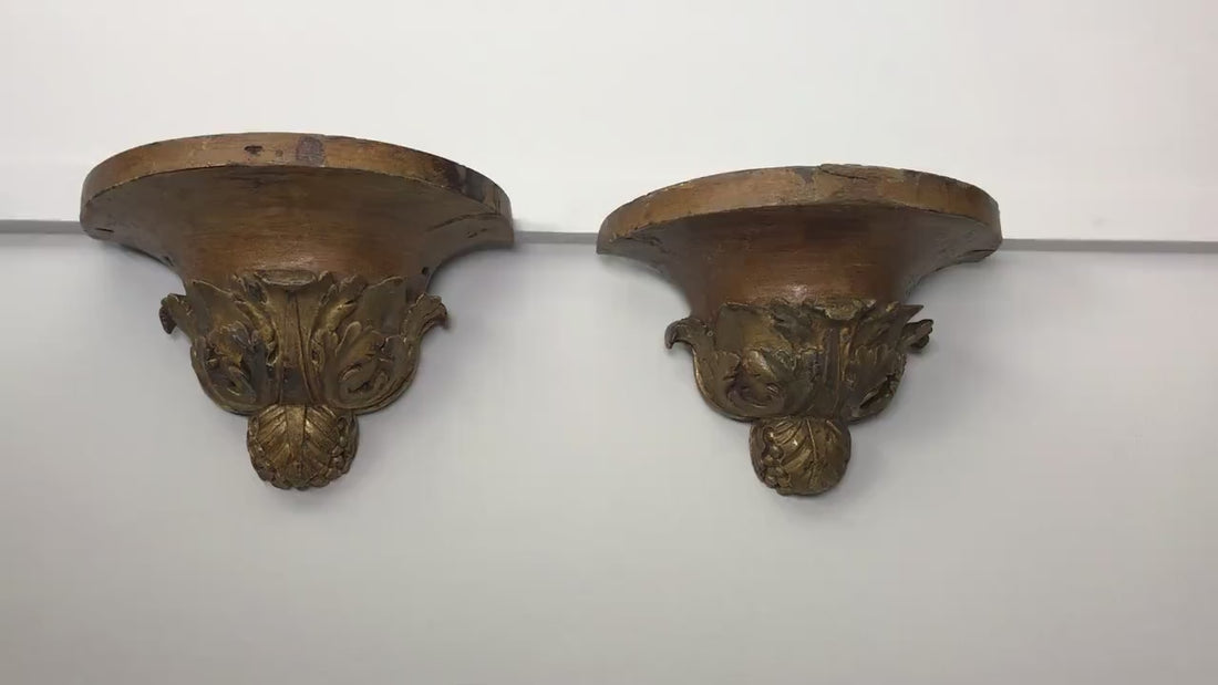 Antique Wood Corbels | Church Decor- Display Shelf | Unique Finds -Vintage Home Decor