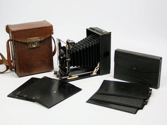 Voigtländer IBSOR D.R.P Folding Plate Camera with Case