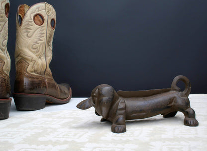 Vintage Dachshund Figurine - Boot Scraper | Door Stop