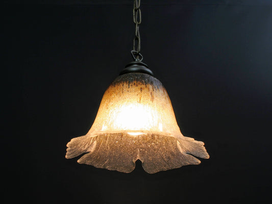 vintage lighting – vintage decor ceiling light with a glass pendant shade