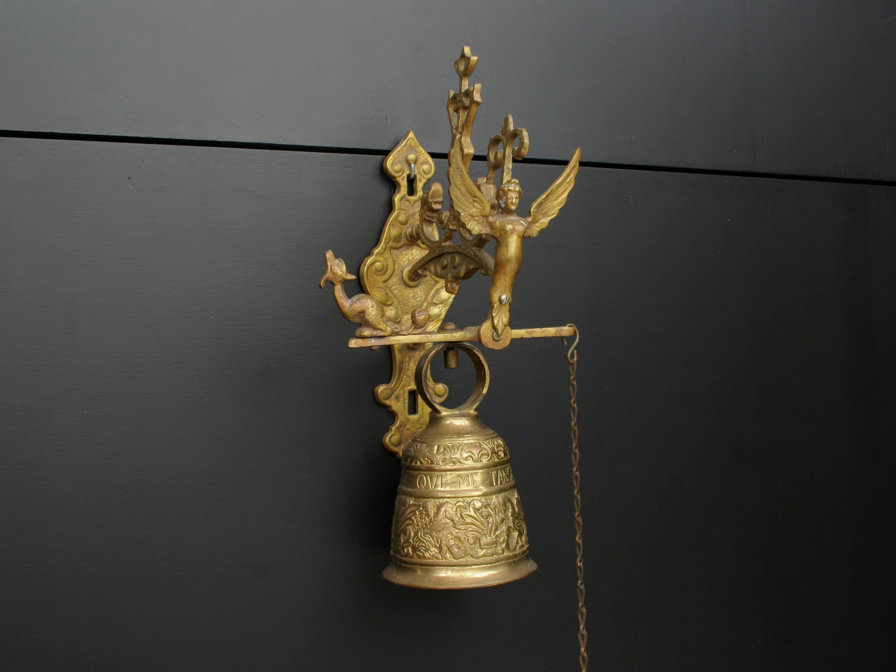 Pool Chain Monastery Brass Bell Figurative Equestrian High Relief –  Designer Unique Finds