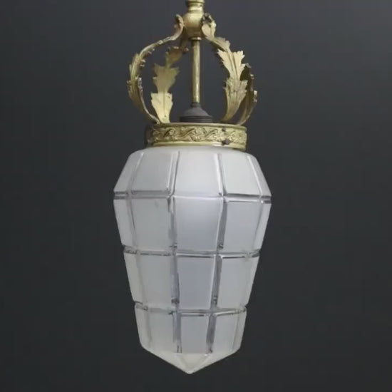 Antique Brass Pendant Light  | Lighting Fixture for Modern or Vintage Home Decor