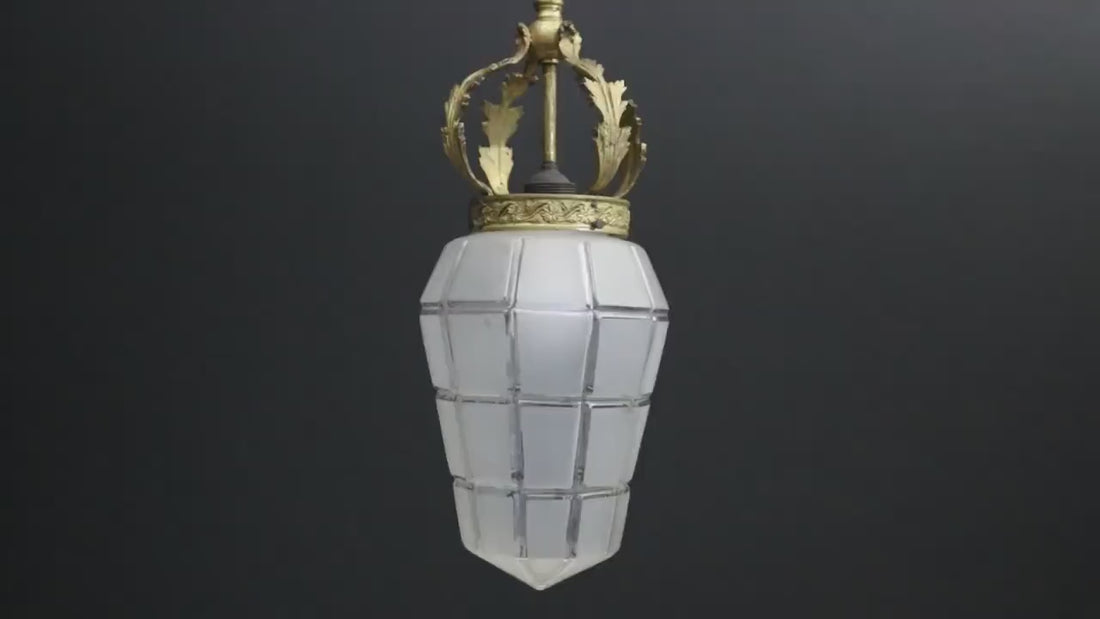 Antique Brass Pendant Light  | Lighting Fixture for Modern or Vintage Home Decor