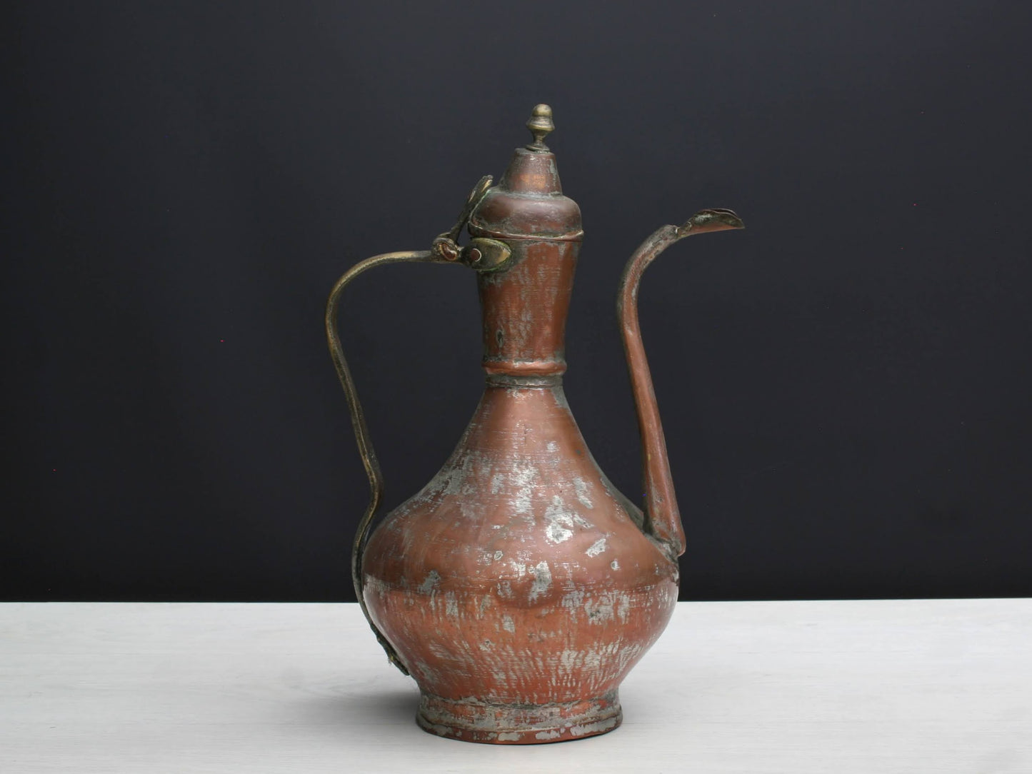 Antique Primitive Copper Pitcher