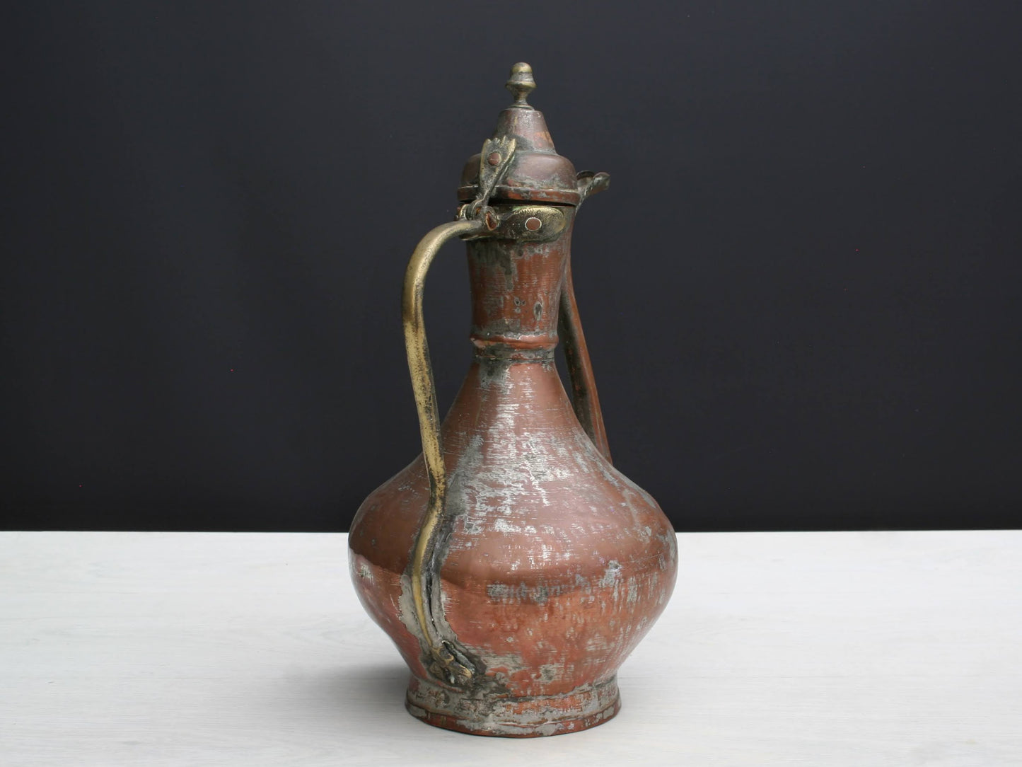 Antique Primitive Copper Pitcher