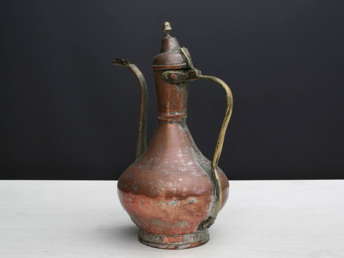 Antique Primitive Copper Pitcher