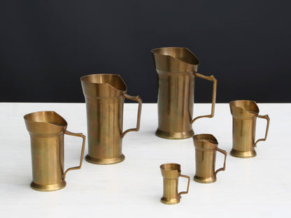 Vintage Brass Measuring Cup Set