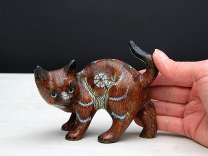 Cloisonne Cat Figurine