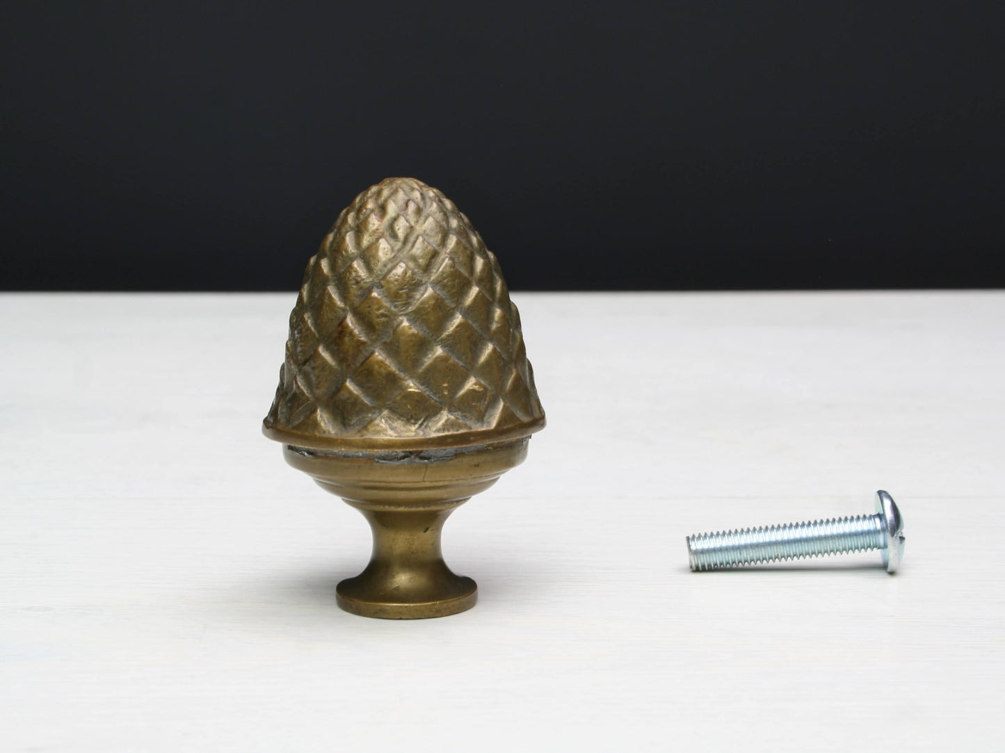 Door Pull | Pine Cone Brass Finial