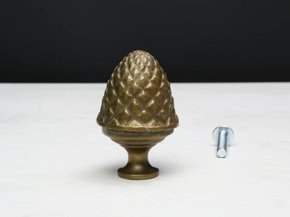 Door Pull | Pine Cone Brass Finial