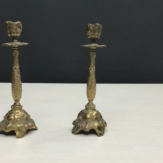 Antique Candle Holder Set | Vintage Decor , Candle Stick Holder | Brass Candle Holder , Deals