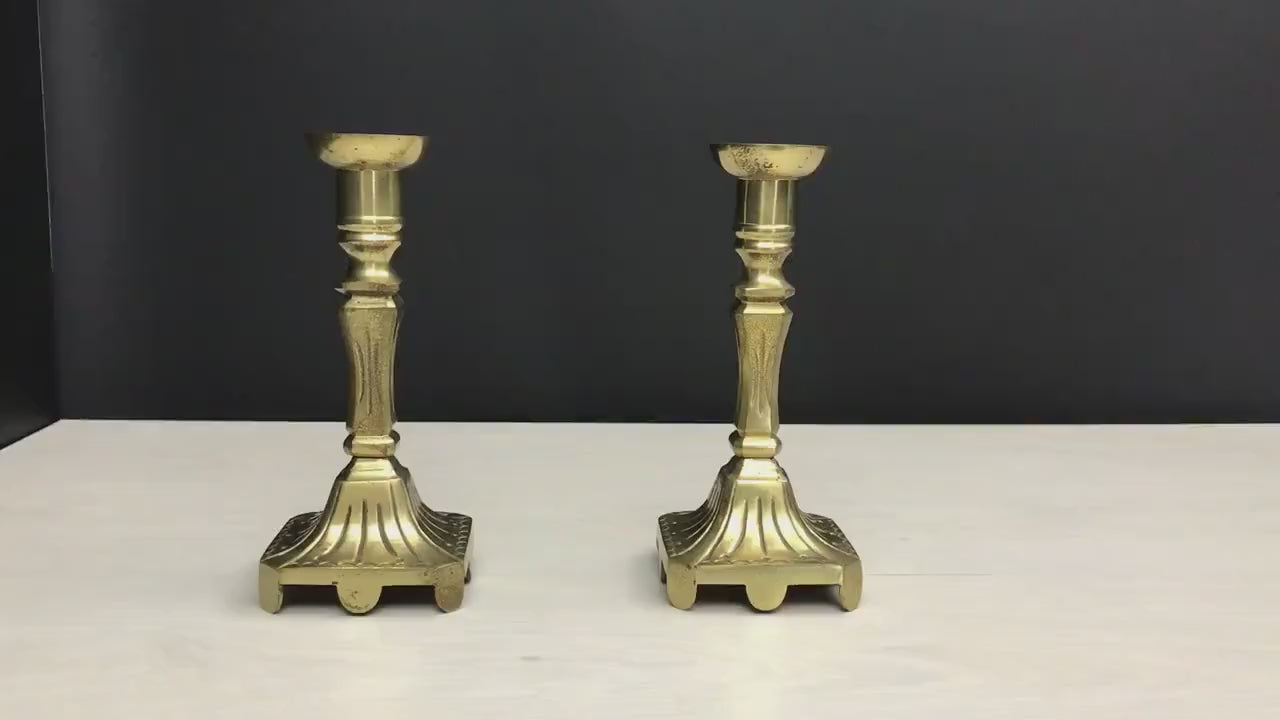 Brass Candle Stick Holder Set