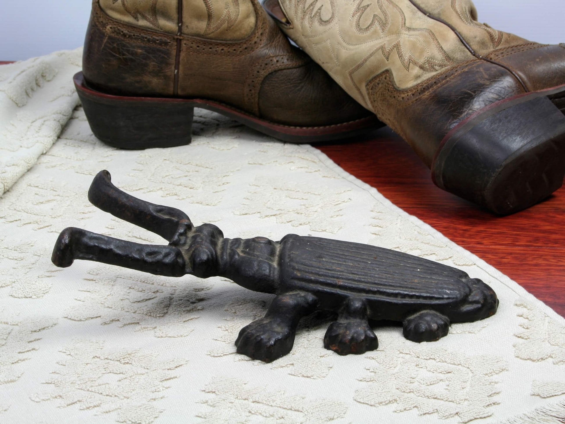 French Antique, Shoehorn-Cast Iron Door Stop-Entryway Decor | Vintage Home Decor-Unique Gift Ideas