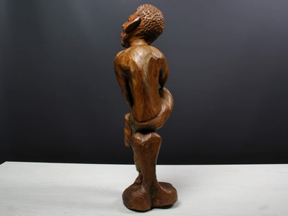 Hand Carved Wood-African Statue-Wood Figurine-African Tribal Art-African Figurine-Unique Gift Ideas-Wooden Statue-Vintage Home Decor