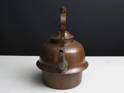 Antique Teapot-Country Decor | Antique Copper Pot -Farmhouse Decor