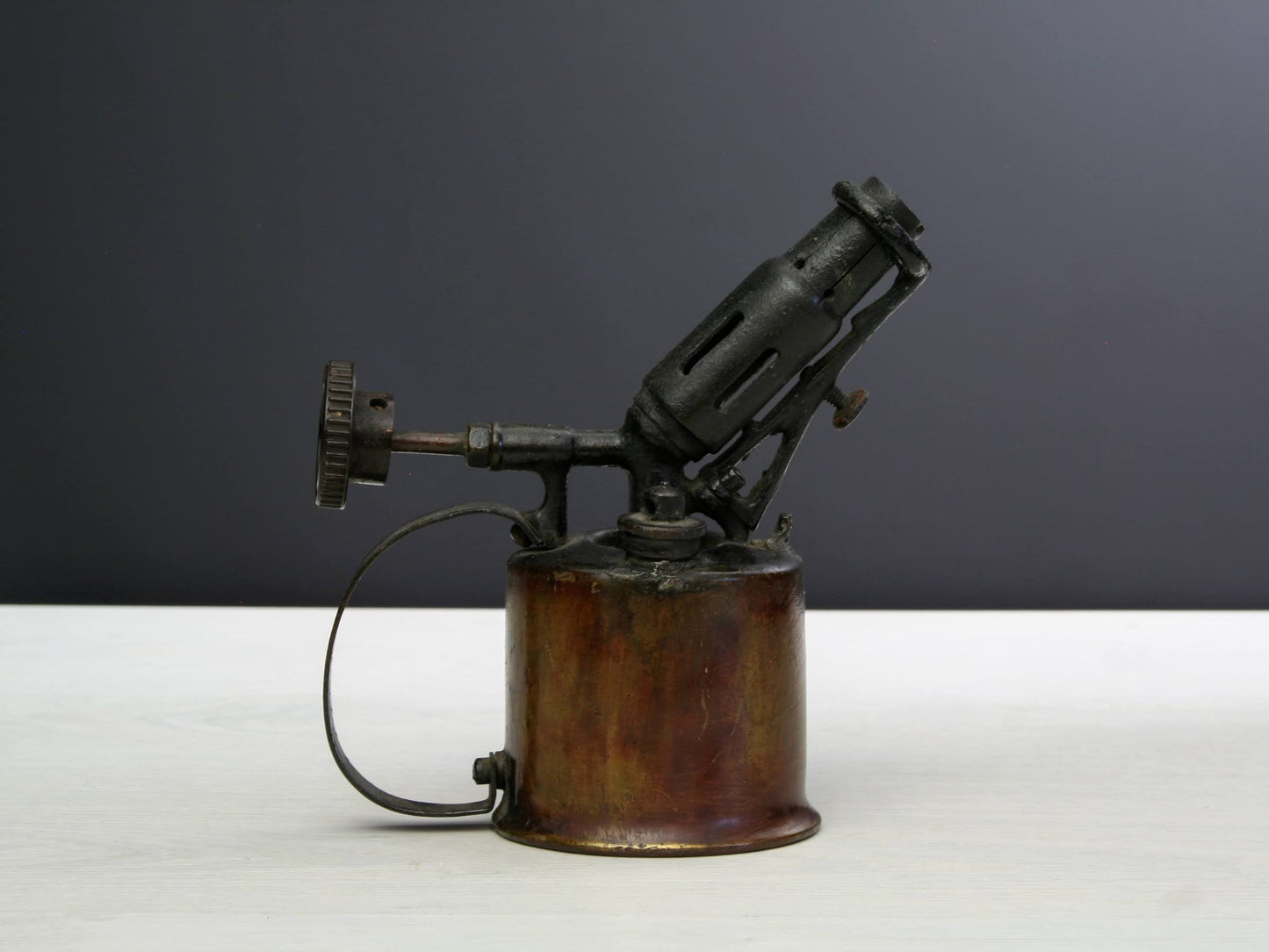 French Antique Blow Torch-Farmhouse Decor-Turn Of The Century- Industrial Decor