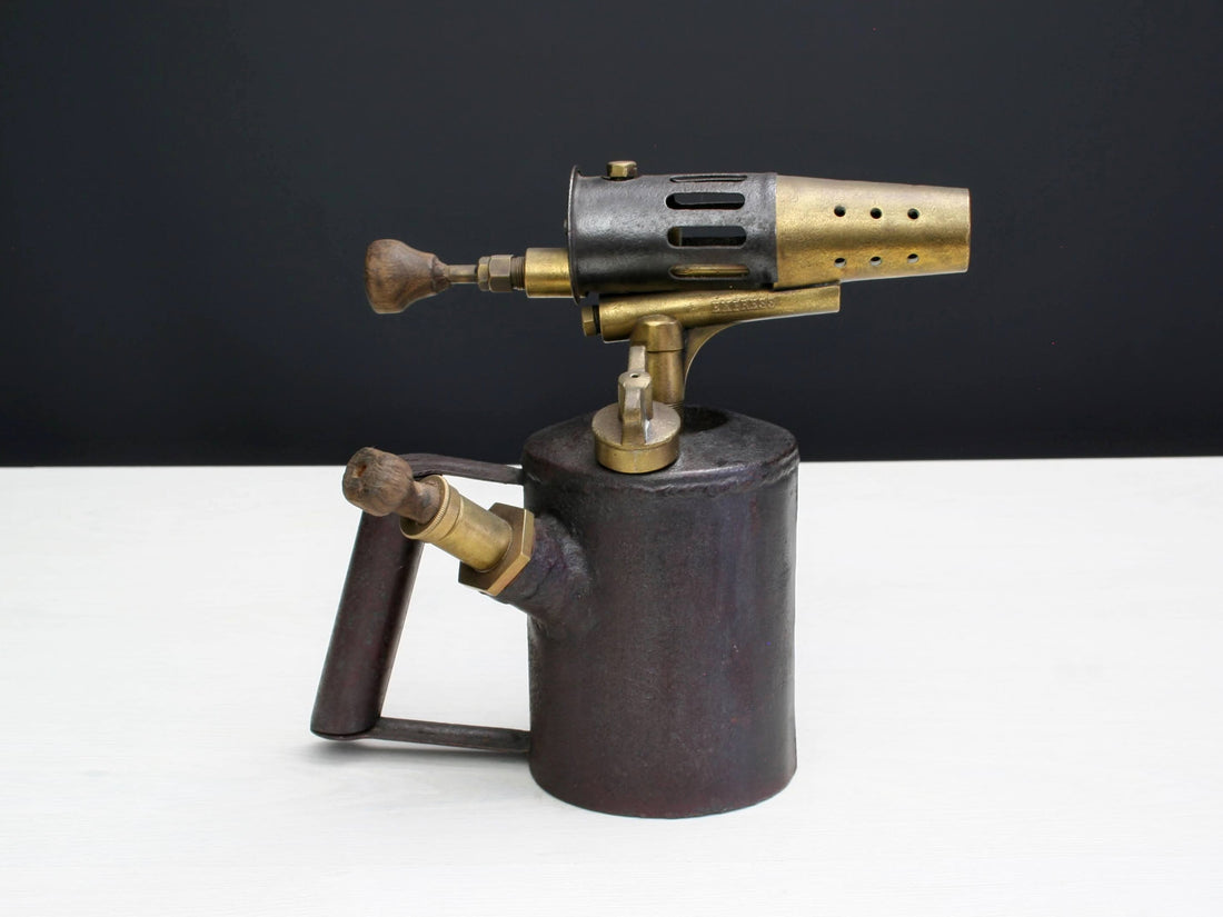 French Decor-Antique Blowtorch-Design Inspiration-Industrial Decor-Unique Gift Ideas-French Antique-Deals-Fireplace Decor-Vintage Home Decor