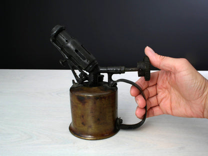 French Antique Blow Torch-Farmhouse Decor-Turn Of The Century- Industrial Decor