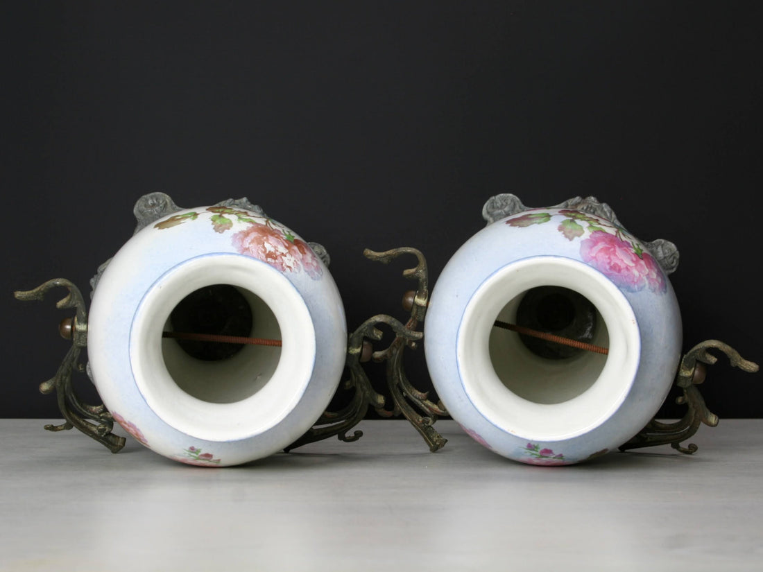 French Antique- Ceramic Vases |  French Decor-Unique Flower Vases