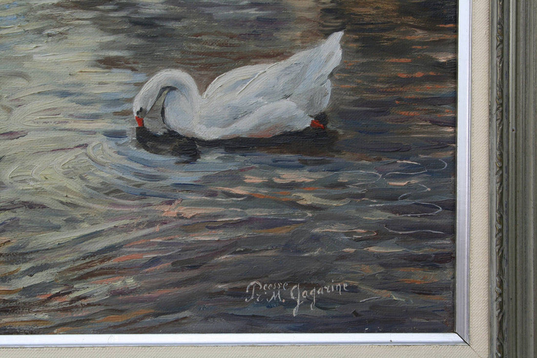 European Art, Vintage Oil Painting for Wall Decor |  Mid Century Art, Paintings on Canvas