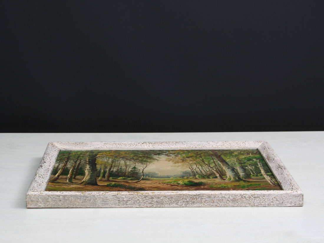German Art Forest Painting by Otto Schwarz | Original Artwork Paintings On Wood | Oil Paintings, Nature Paintings & Vintage Painting Deals