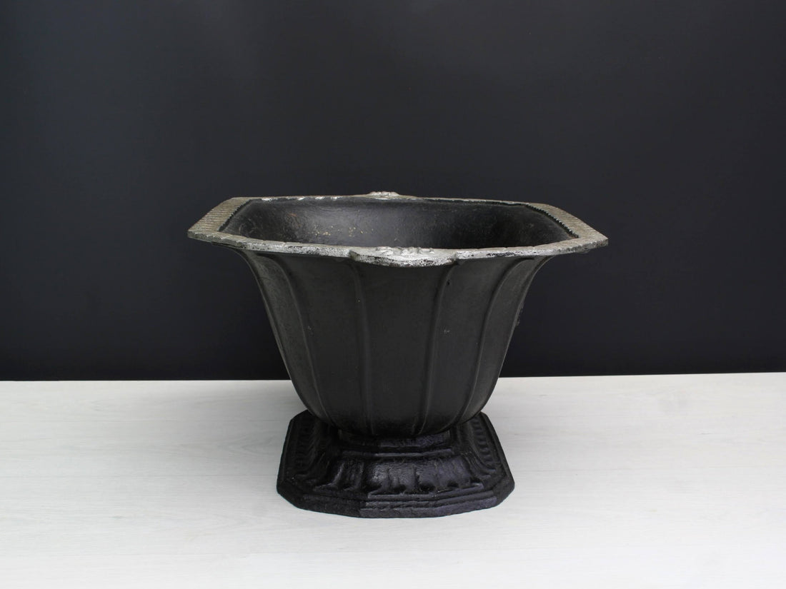 Cast Iron Coal Scuttle | Fireplace Decor Ash Bucket | Antique Iron Fireplace Tools | Unique Gifts, Mantel Decor & Farmhouse Decor