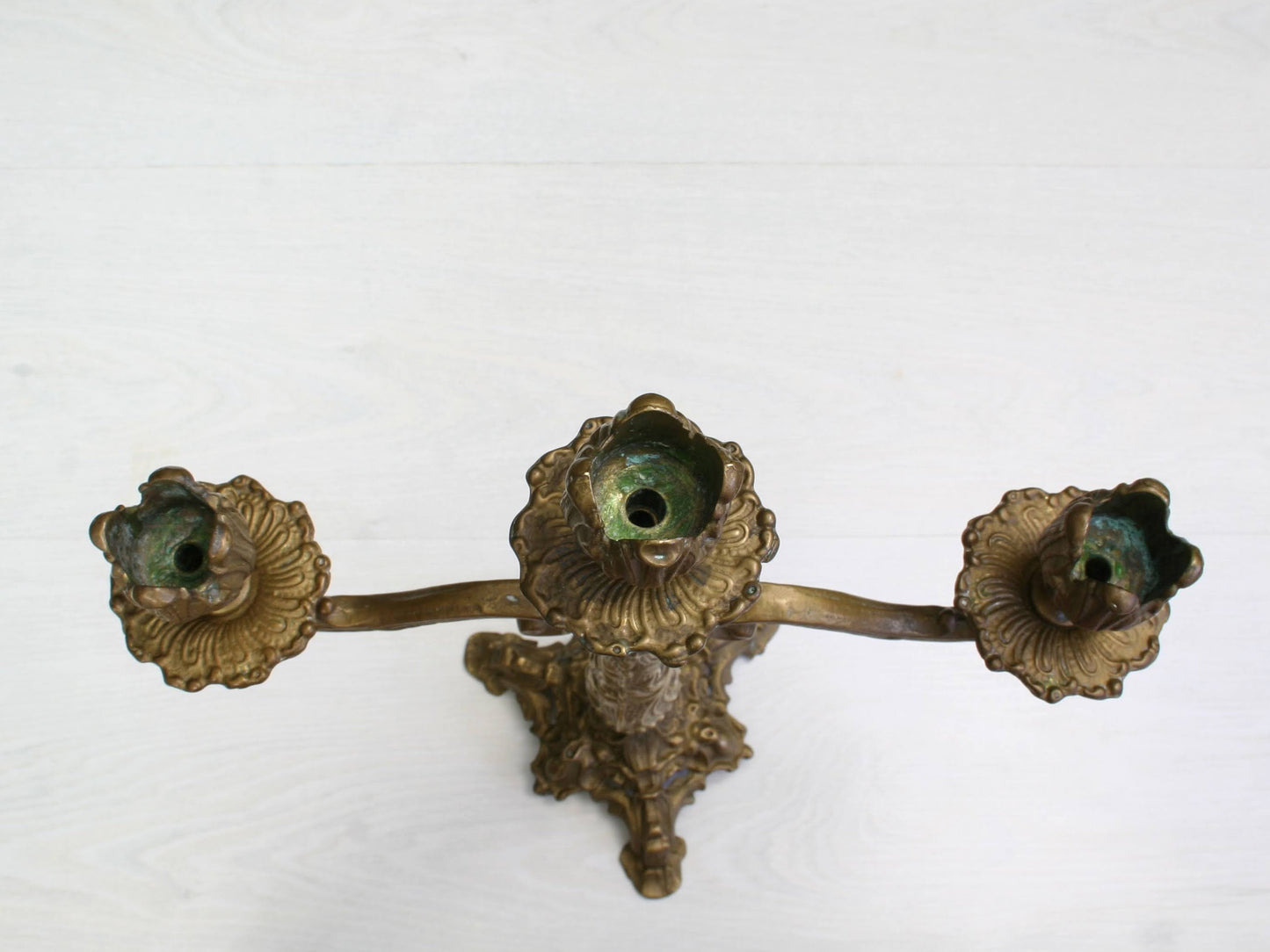 Brass Candelabra , Candle Stick Holder | French Decor ,Brass Candle Holder | Vintage Home Decor , Church Candle Holder