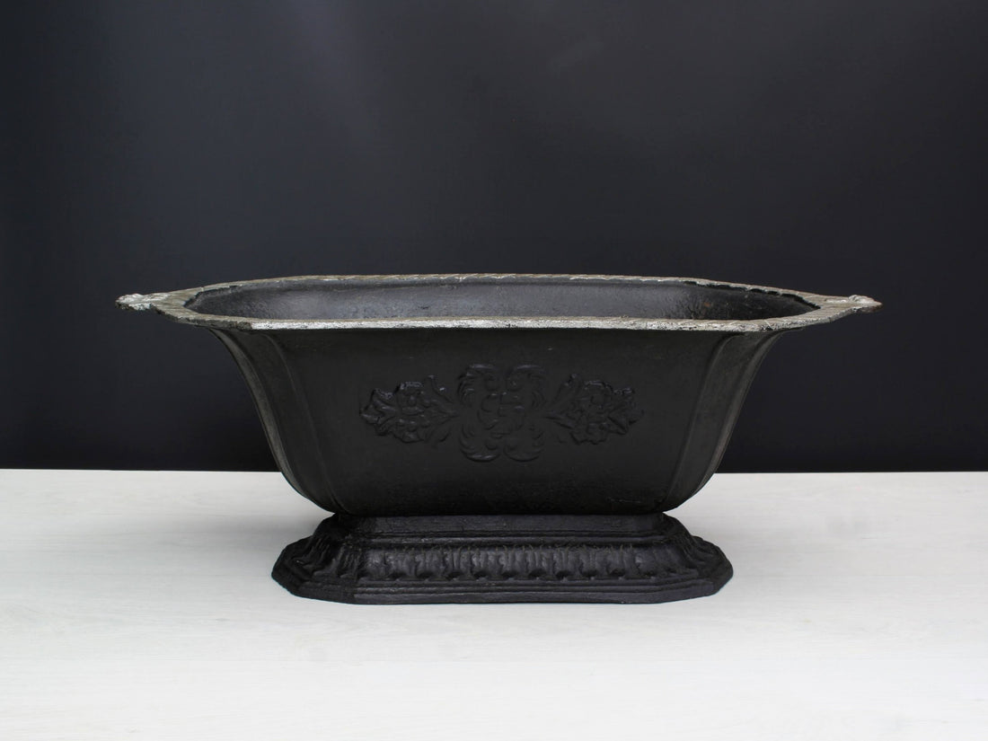Cast Iron Coal Scuttle | Fireplace Decor Ash Bucket | Antique Iron Fireplace Tools | Unique Gifts, Mantel Decor & Farmhouse Decor