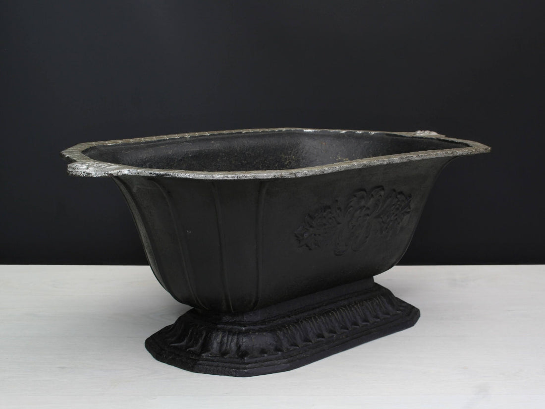 Cast Iron Coal Scuttle | Fireplace Decor Ash Bucket | Antique Iron Fireplace Tools | Unique Gifts, Mantel Decor & Farmhouse Decor