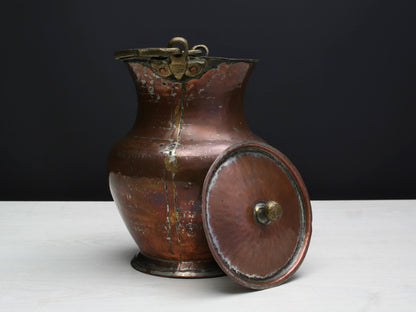 Antique Copper Pot, Turn Of The Century | Farmhouse Decor Antique kettle Copper kettle