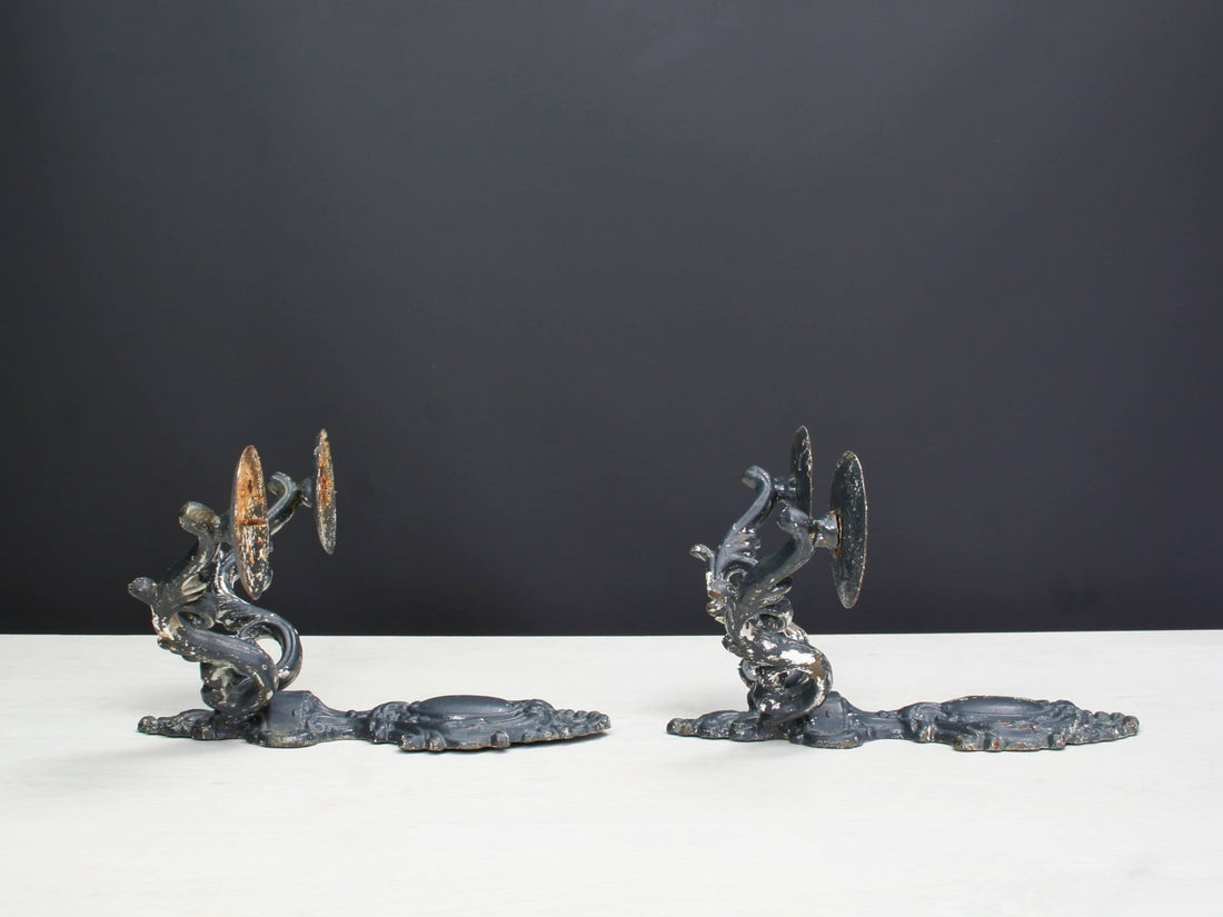 Iron Candle Wall Sconce - set of 2 | Vintage Decor Wall Candle Holders | Metal Candle Holder Deals & Unique Gifts