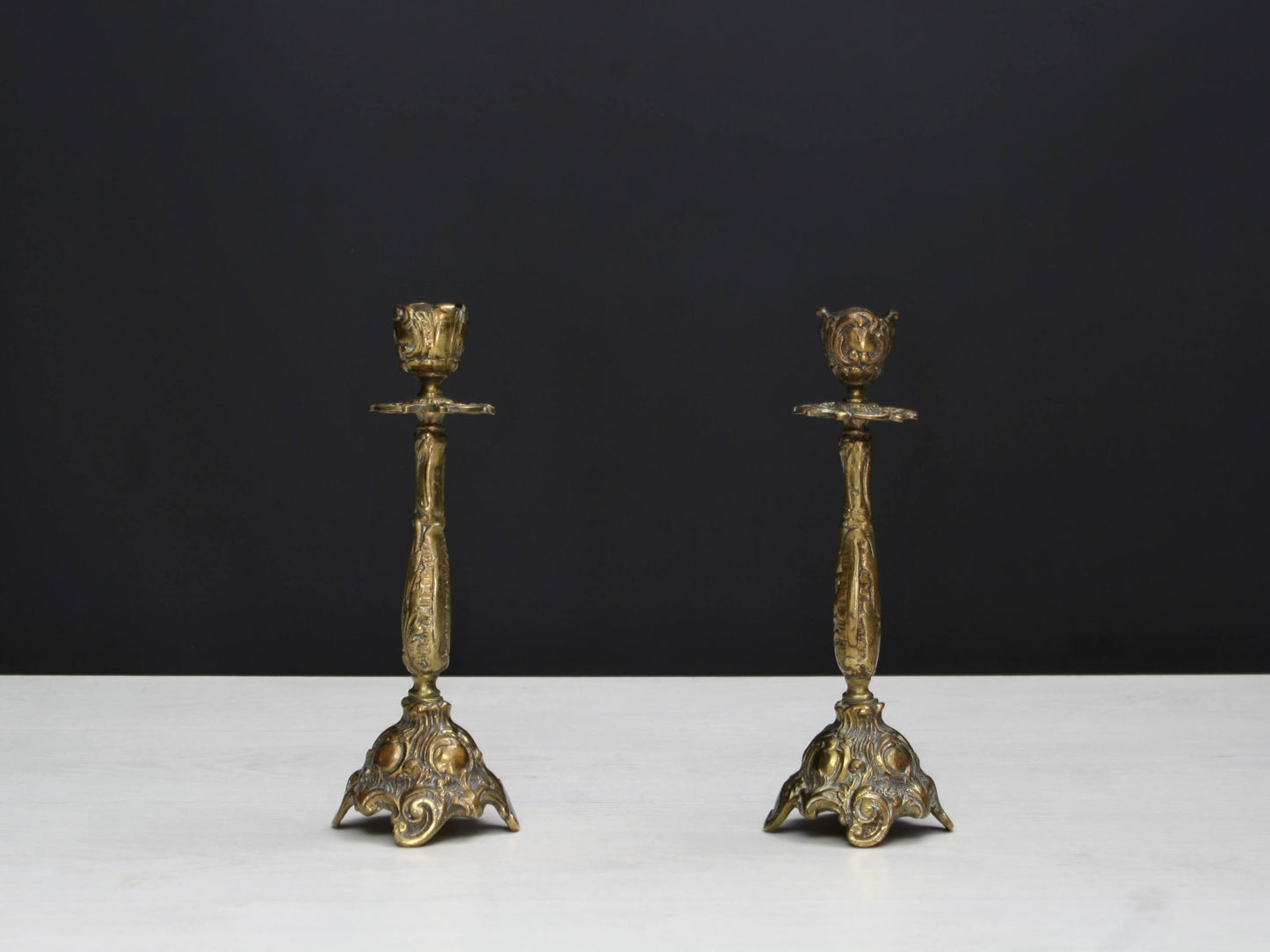 Antique Candle Holder Set | Vintage Decor , Candle Stick Holder | Brass Candle Holder , Deals