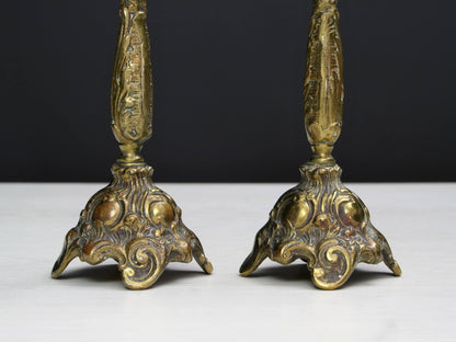 Antique Candle Holder Set | Vintage Decor , Candle Stick Holder | Brass Candle Holder , Deals