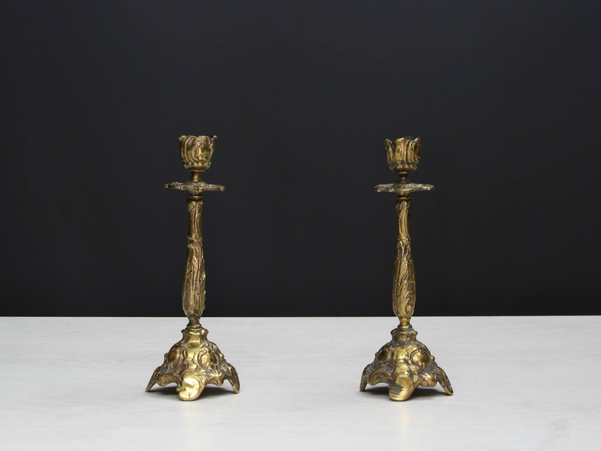 Antique Candle Holder Set | Vintage Decor , Candle Stick Holder | Brass Candle Holder , Deals