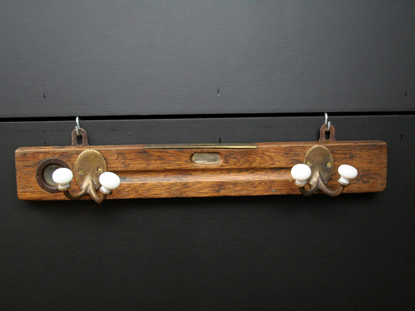 Antique Level, Wood coat Rack | French Antique , Wood Working Tools | Carpenter Gift , Wall Coat Rack