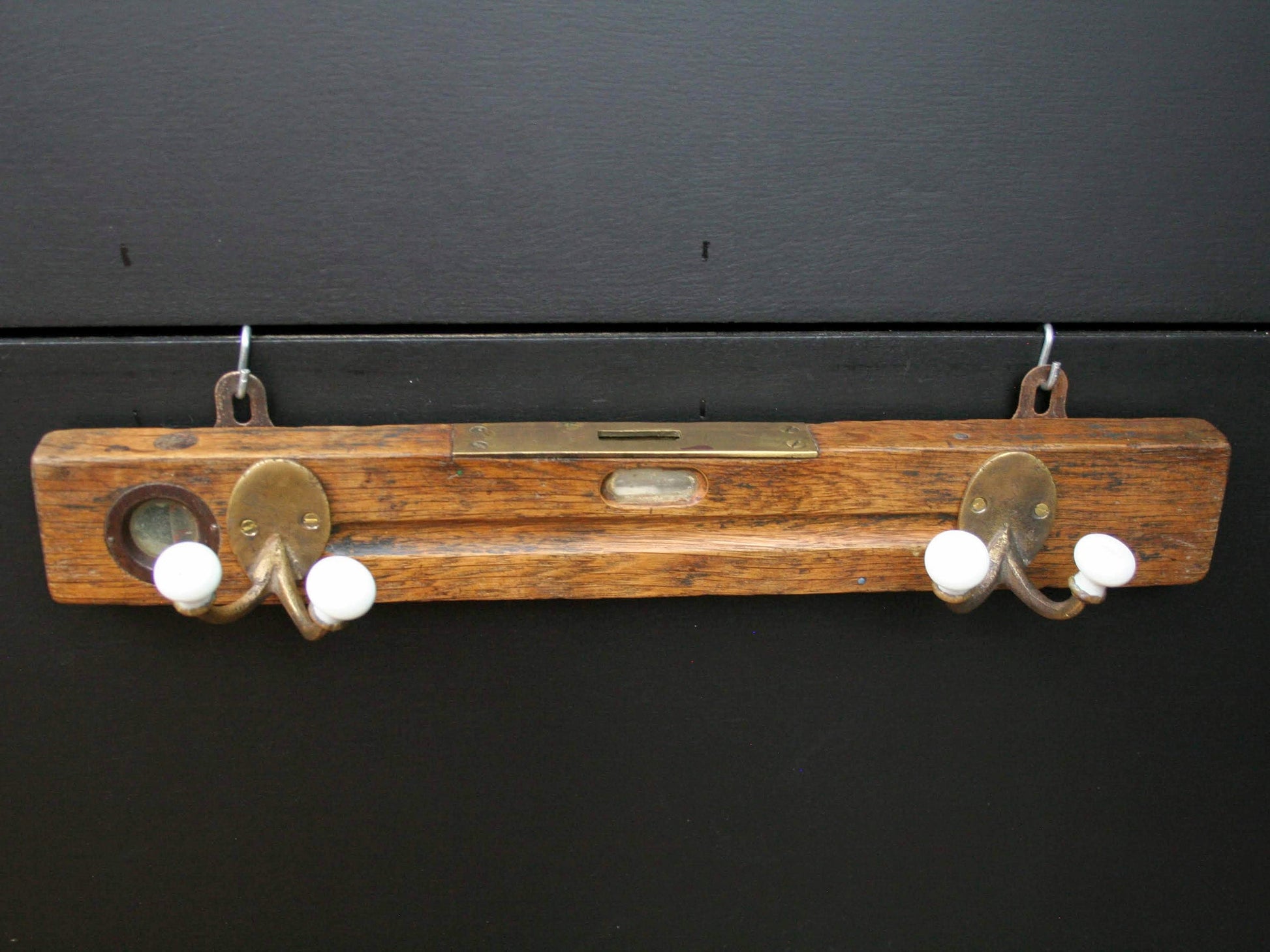 Antique Level, Wood coat Rack | French Antique , Wood Working Tools | Carpenter Gift , Wall Coat Rack